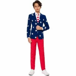 Boys 10-16 OppoSuits Stars & Stripes Americana Suit