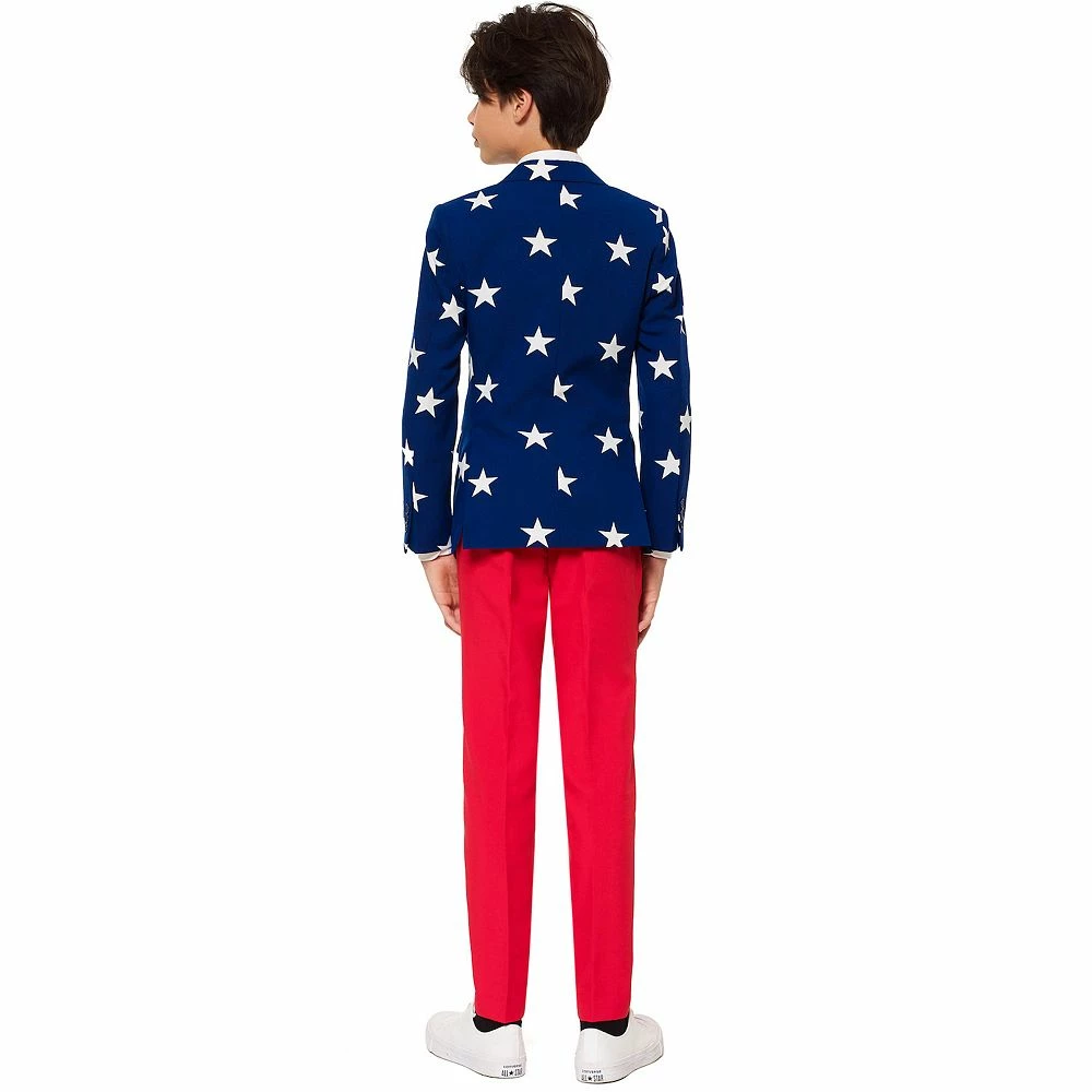 Boys 10-16 OppoSuits Stars & Stripes Americana Suit - Image 2