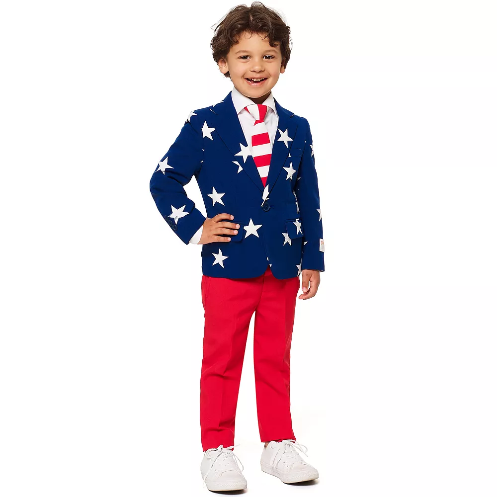 Boys 2-8 OppoSuits Stars & Stripes Americana Suit