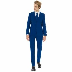 Boys 10-16 OppoSuits Navy Royale Solid Suit