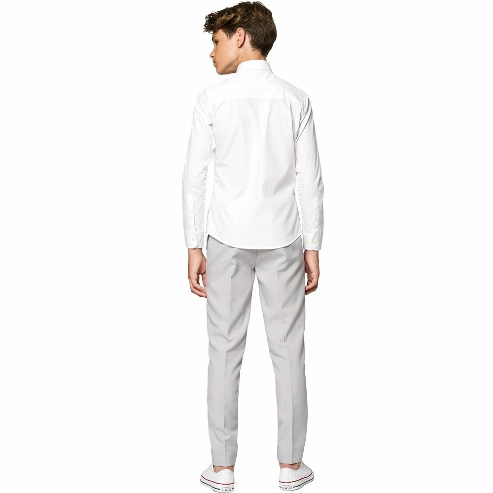Boys 10-16 OppoSuits White Knight Solid Shirt - Image 2