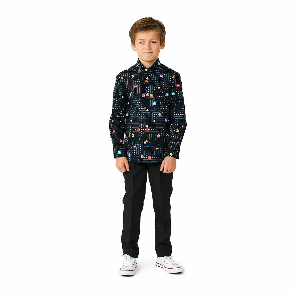 Boys 2-8 OppoSuits PACMAN Button-Up Dress Shirt - Image 3