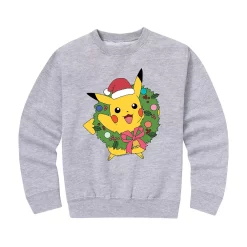 Boys 8-20 Pokemon Pika Wreath Graphic Fleece Sweatshirt