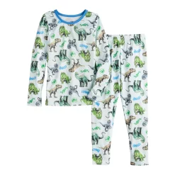 Toddler Boy Cuddl Duds® Jurassic Park Baselayer Set