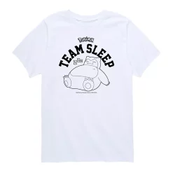 Boys 8-20 Pokemon Snorlax Team Sleep Graphic Tee