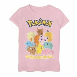 Girls 7-16 Pokemon "Gotta Catch 'em All" Group Graphic Tee
