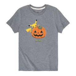 Boys 8-20 Pokemon Pikachu Pumpkin Graphic Tee