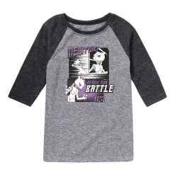 Boys 8-20 Pokemon Mewtwo Battle Raglan Graphic Tee