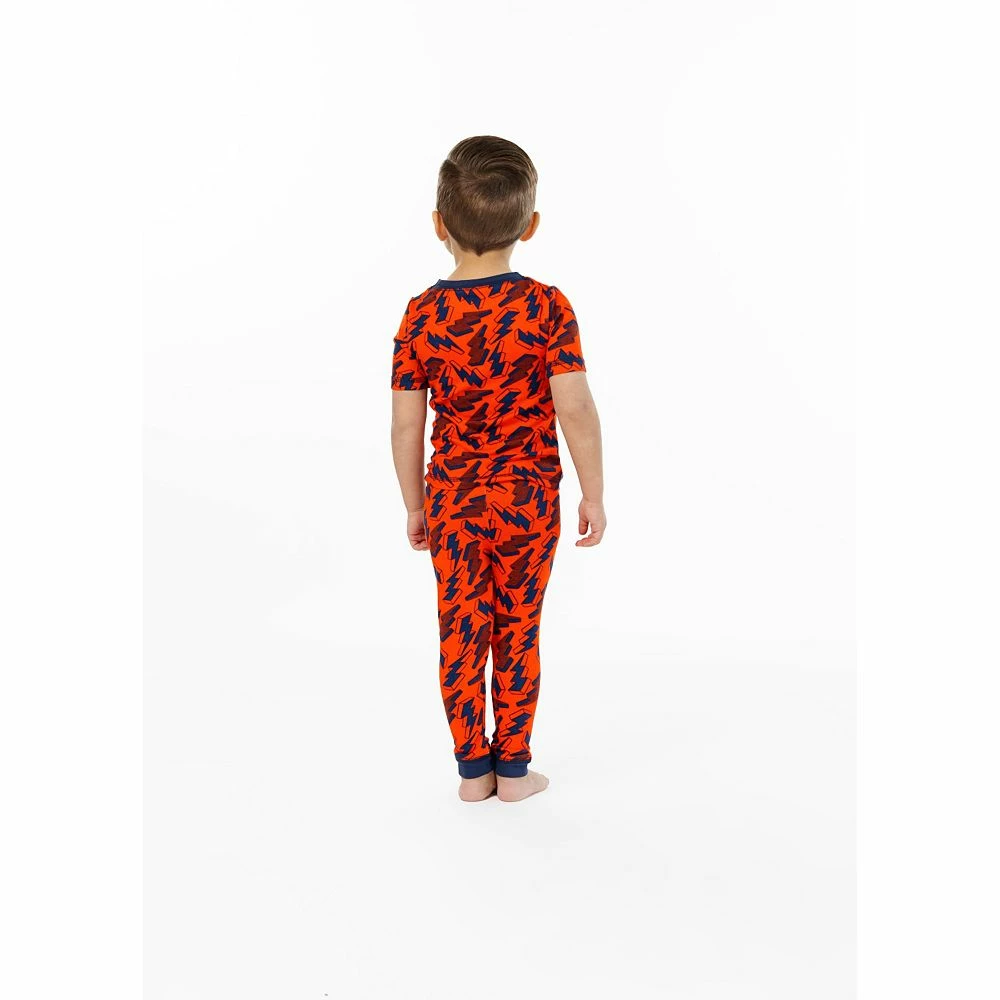 Sleep On It Boys Lightning Bolt Super Soft Snug Fit 2-Piece Pajama Sleep Set - Image 3