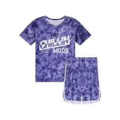 Sleep On It Boys Glow In The Dark Chillin' Mode 2-Piece Pajama Sleep Shorts Set