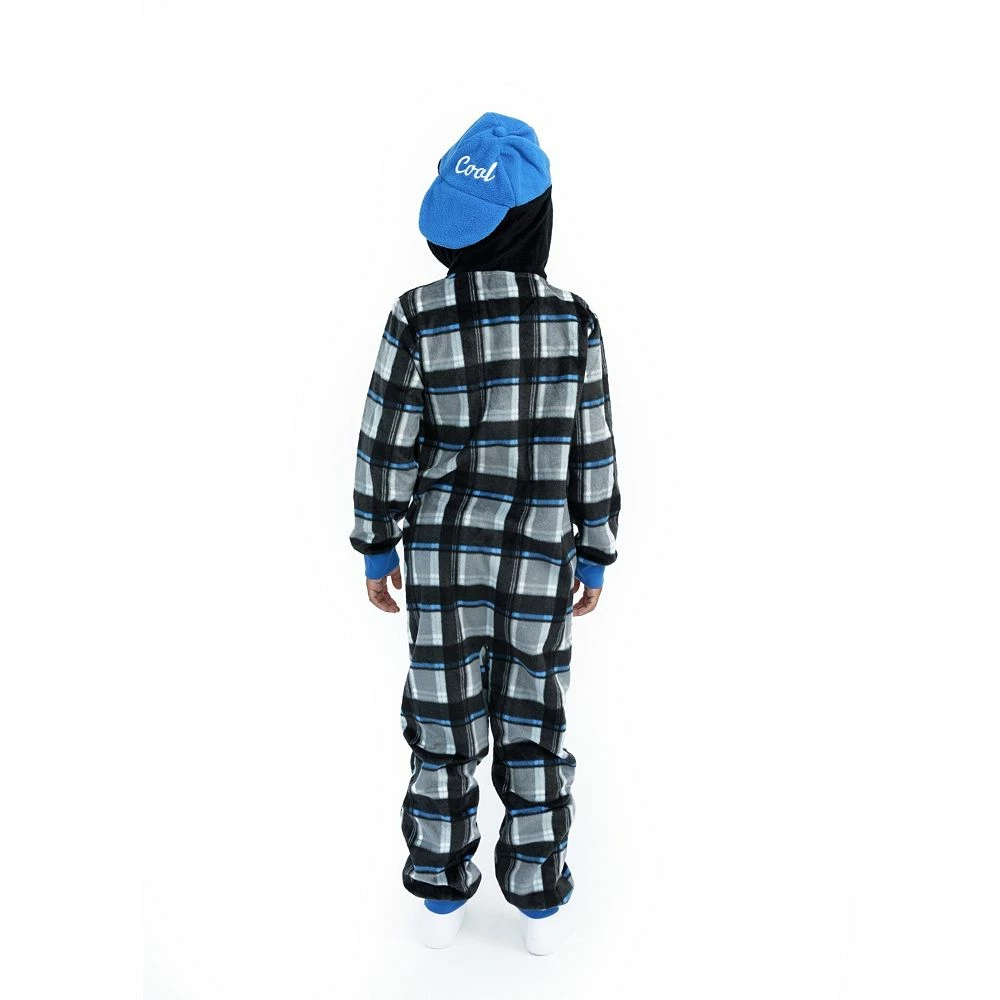 Sleep On It Boys Cool Penguin Zip-Up Hooded Sleeper Pajama with Built Up 3D Character Hood - Image 4