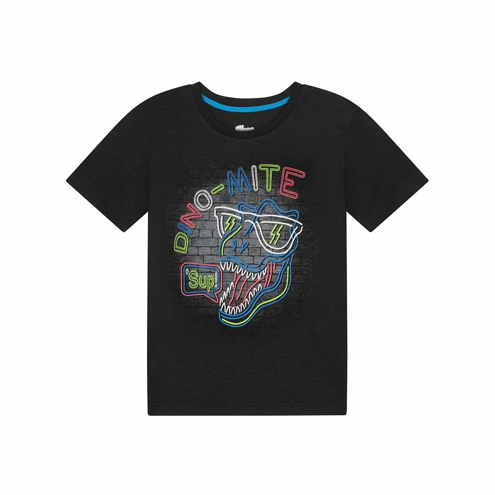 Sleep On It Boys Glow In The Dark Dino-Mite 2-Piece Pajama Sleep Shorts Set - Image 4