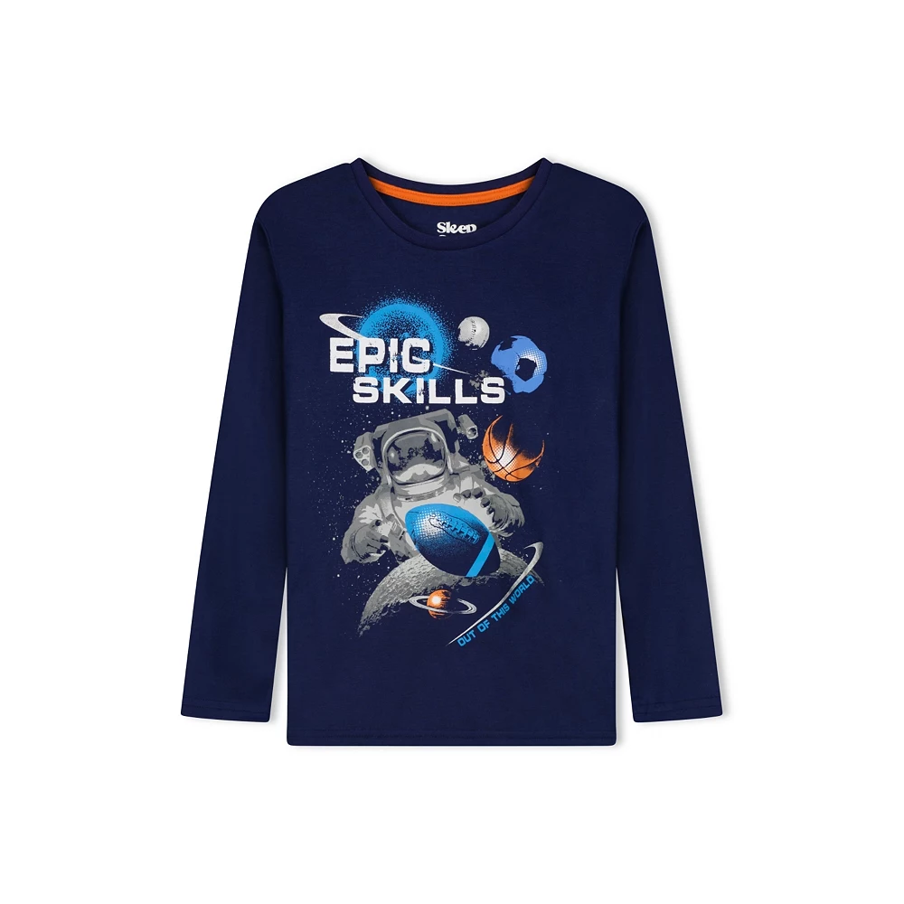 Sleep On It Boys Epic Sports Soft Fleece 2-Piece Pajama Sleep Set - Image 2