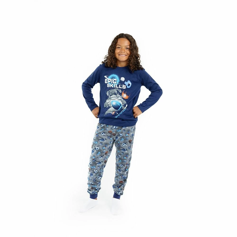 Sleep On It Boys Epic Sports Soft Fleece 2-Piece Pajama Sleep Set - Image 4
