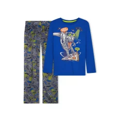 Sleep On It Boys Pizza Party Soft Fleece 2-Piece Pajama Sleep Set