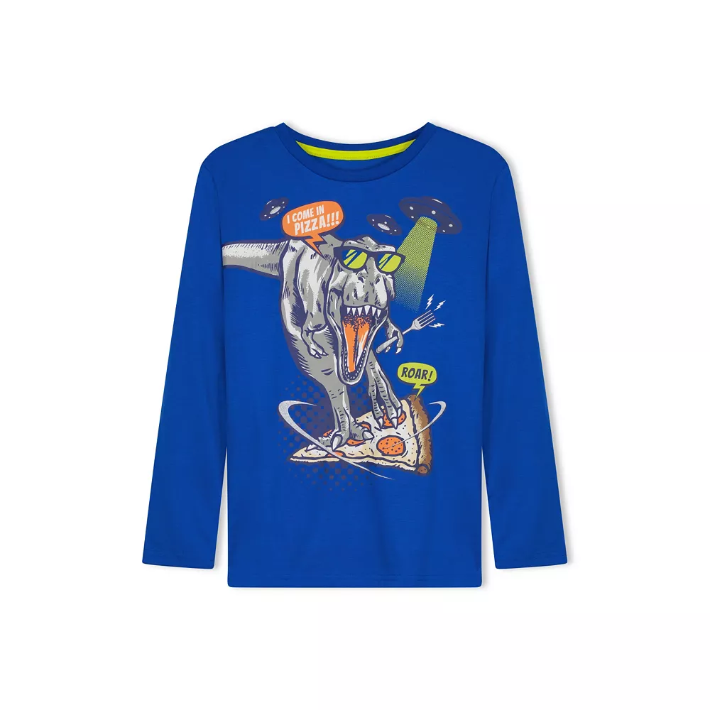 Sleep On It Boys Pizza Party Soft Fleece 2-Piece Pajama Sleep Set - Image 2