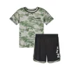 Sleep On It Boys Green Camo 2-Piece Pajama Sleep Shorts Set