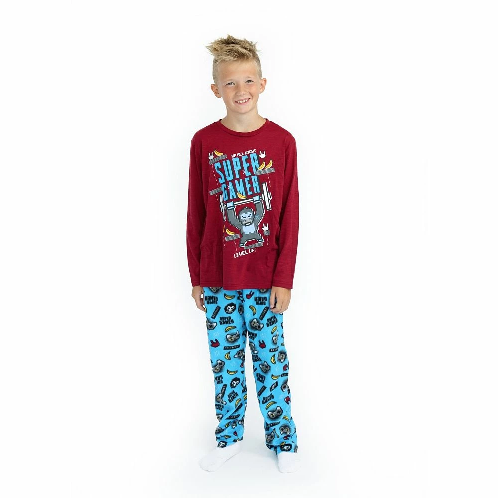 Sleep On It Boys Super Gamer Soft Fleece 2-Piece Pajama Sleep Set - Image 4
