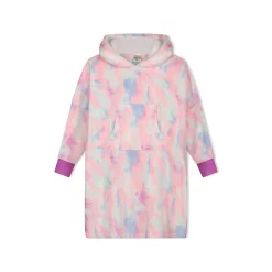 Sleep On It Girls Tie Dye Wearable Cozy Fleece Blanket Hoodie