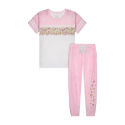 Sleep On It Girls Candy Florals 2-Piece Pajama Pants Sleep Set