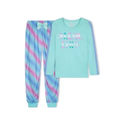 Sleep On It Girls Dreamland Brushed Jersey 2-Piece Pajama Sleep Set