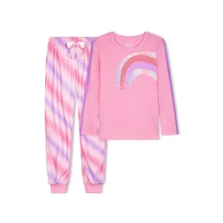 Sleep On It Girls Magical Brushed Jersey 2-Piece Pajama Sleep Set