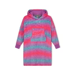 Sleep On It Girls Ombre Leopard Wearable Cozy Fleece Blanket Hoodie