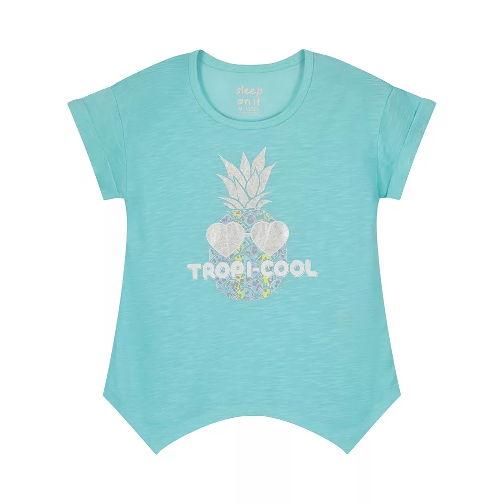 Sleep On It Girls Tropi-Cool 2-Piece Capri Legging Pajama Sleep Set - Image 2