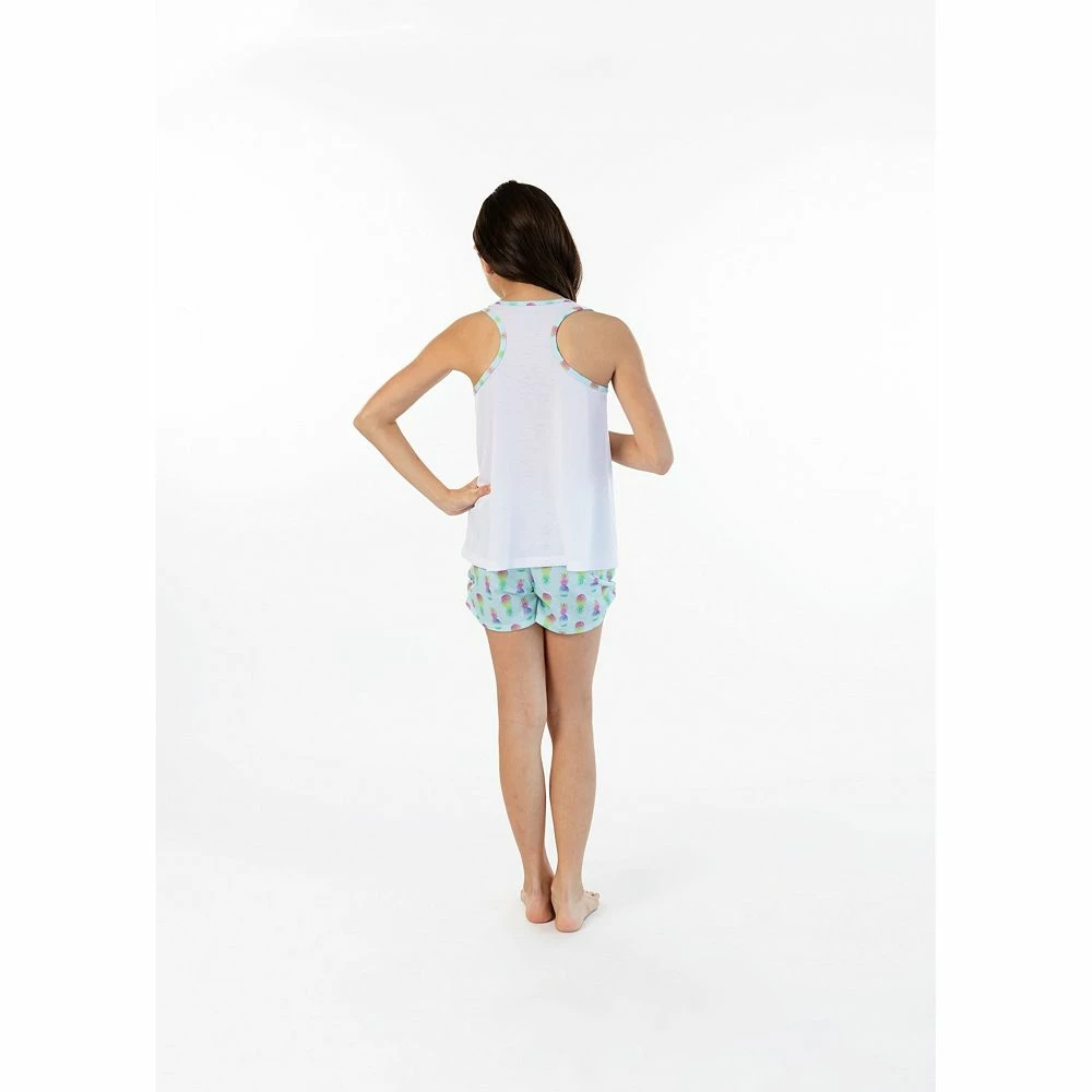 Sleep On It Girls Wake In Paradise 2-Piece Tank Pajama Shorts Sleep Set - Image 3