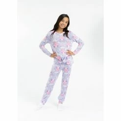 Sleep On It Girls Spiral Tie Dye Soft Hacci 2-Piece Pajama Pant Sleep Set