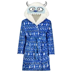Sleep On It Boys Yeti Monster Plush Fleece Robe with 3D Character Hood