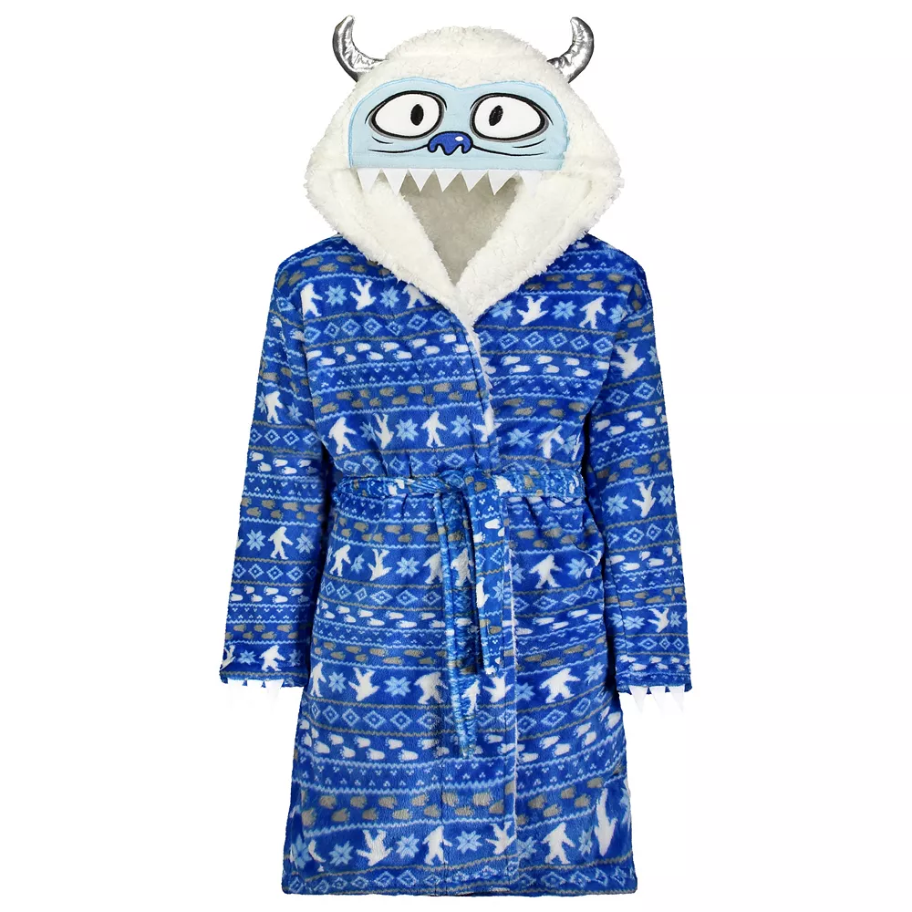 Sleep On It Boys Yeti Monster Plush Fleece Robe with 3D Character Hood